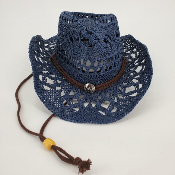 navy blue cowboy hat